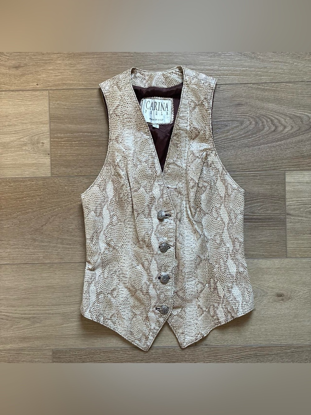 Vintage Snakeskin Vest